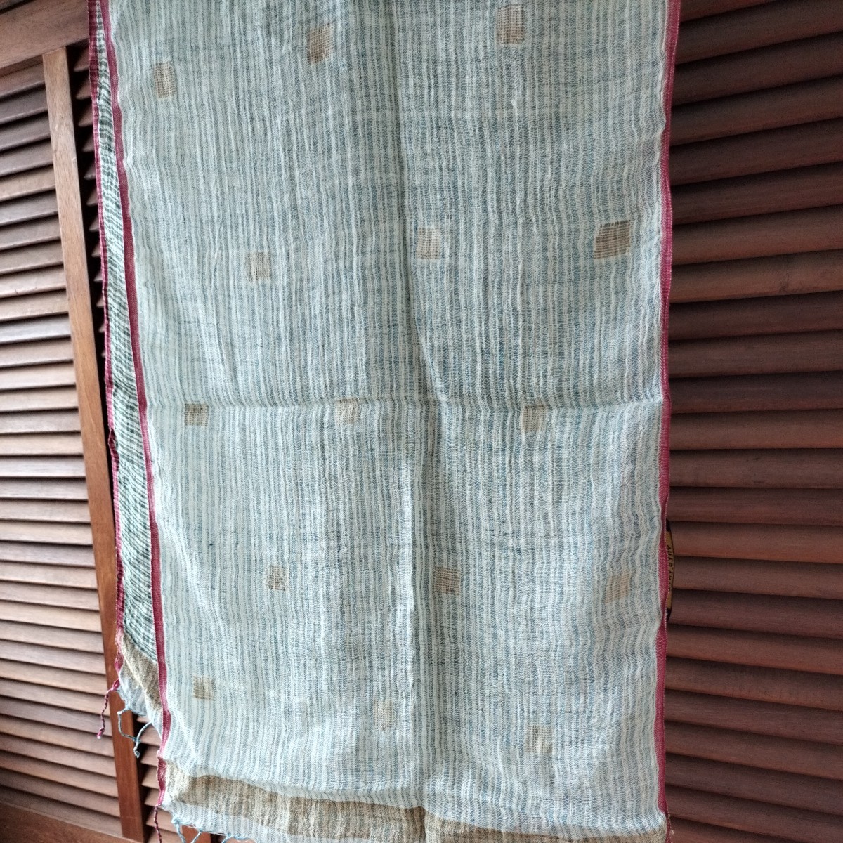 Châle tissé volé textile indien tissu intérieur Khadi coton 100% coton filé à la main tissé à la main, Accessoires de mode, Décrochage, Général de décrochage