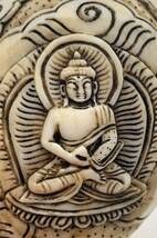 ◆チベット密教法具　法螺貝（シャンカ）ブッダ　釈迦如来　五智如来　五仏-2_画像6