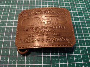 ● Tiffany Studio New York Coca -cola Bugle Buckle Antique Brass