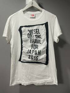 ディーゼルDIESEL半袖Tシャツ白ロゴトップスメンズレディース