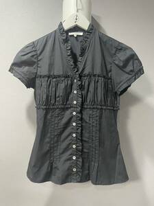  прекрасный товар NARACAMICIE Nara Camicie рубашка с коротким рукавом чёрный черный tops женский 