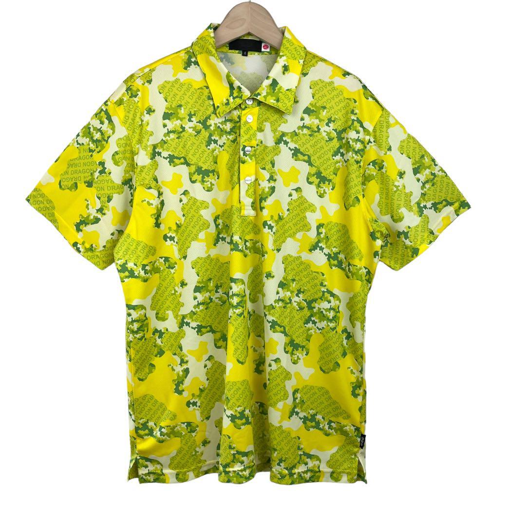 美品☆サイズ4(XL)☆DANCE WITH DRAGON☆日本製 半袖ポロシャツ ゴルフ