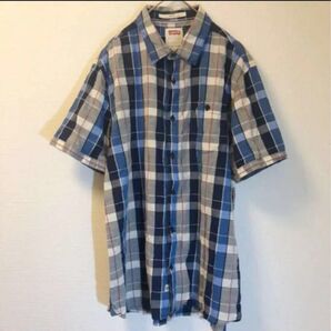 リーバイス Levis チェック シャツ ゲキ渋 半袖 古着
