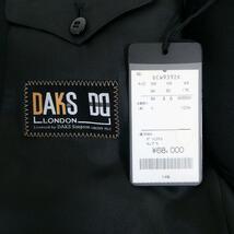 未使用 DAKS ダックス 94A6 セットアップ スーツ ダブルブレスト テーラードジャケット タック スラックス 黒 ブラック_画像5