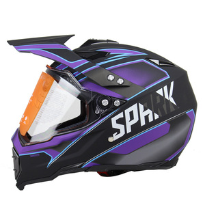 新品 バイクヘルメット オフロード用 フルフェイスヘルメット モトクロス　S-XL サイズ選択可 パープル サイズ:XL