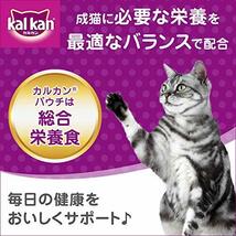 カルカン パウチ 4種のおいしさ キャットフード まぐろ・たい・かにかま・ささみ入り 成猫用 70グラム (x 32) (まとめ買い)_画像3