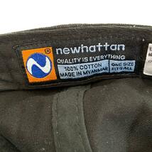 NEWHATTAN ニューハッタン 帽子 キャップ 黒 コットン_画像5