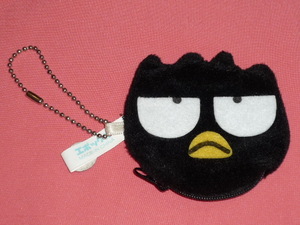  ultra rare! retro 1995 year Sanrio Bad Badtz Maru face type change purse . key chain holder *