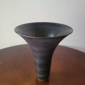 いけばな 池坊 作家陶器 Japanese Vintage Style Flower Vase 和モダン デザイン フラワーベース 花瓶 花器 一輪挿し 陶器 インテリア 01の画像2