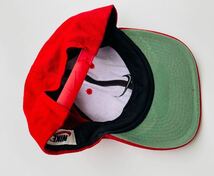 希少!! 名作!! 90s NIKE 6panel wool CAP ナイキ ロゴ 刺繍 スナップバック キャップ レッド ビンテージ VINTAGE_画像7