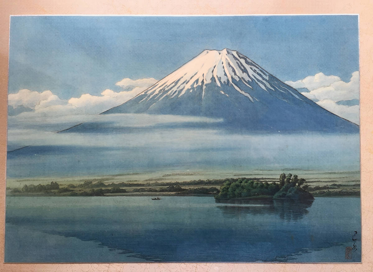 木版の平塚運一 木版画 出雲風景 /検索用：川瀬巴水吉田博新