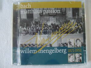 J.S.Bach バッハ　Matthaus-passion マタイ受難曲　 / 　 Mengelberg メンゲルベルク : Concertgebouw.o コンセルトヘボウ　 2Discs！