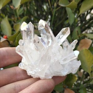 新品! 120-130ｇ 水晶 クリスタル 白水晶 クラスター クオ−ツ ポイント パワーストーン ヒーリング 瞑想 治療 浄化