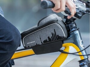 送料無料 自転車用ハンドルバッグ タッチスクリーン 6.5インチ フロントバッグ スマホ入れ サドルバッグ かばん サイクリング