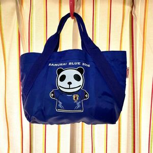 JFA♪SAMURAI BLUE 2006♪サッカー♪キリン生茶♪生茶パンダ♪ミニトートバッグ♪ブルー♪未使用♪非売品