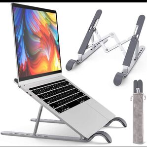 ノートパソコンスタンド PCスタンド 折りたたみ式 全面滑り止め付きタブレット