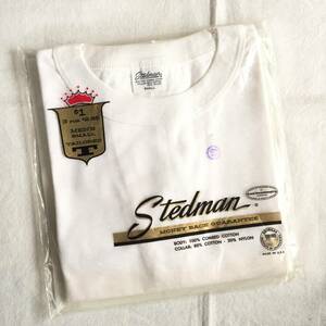 60s USA製 デッドストック Stedman 丸首 バインダーネック Tシャツ アンダーシャツ ステッドマン デッドストック VINTAGE berberjin