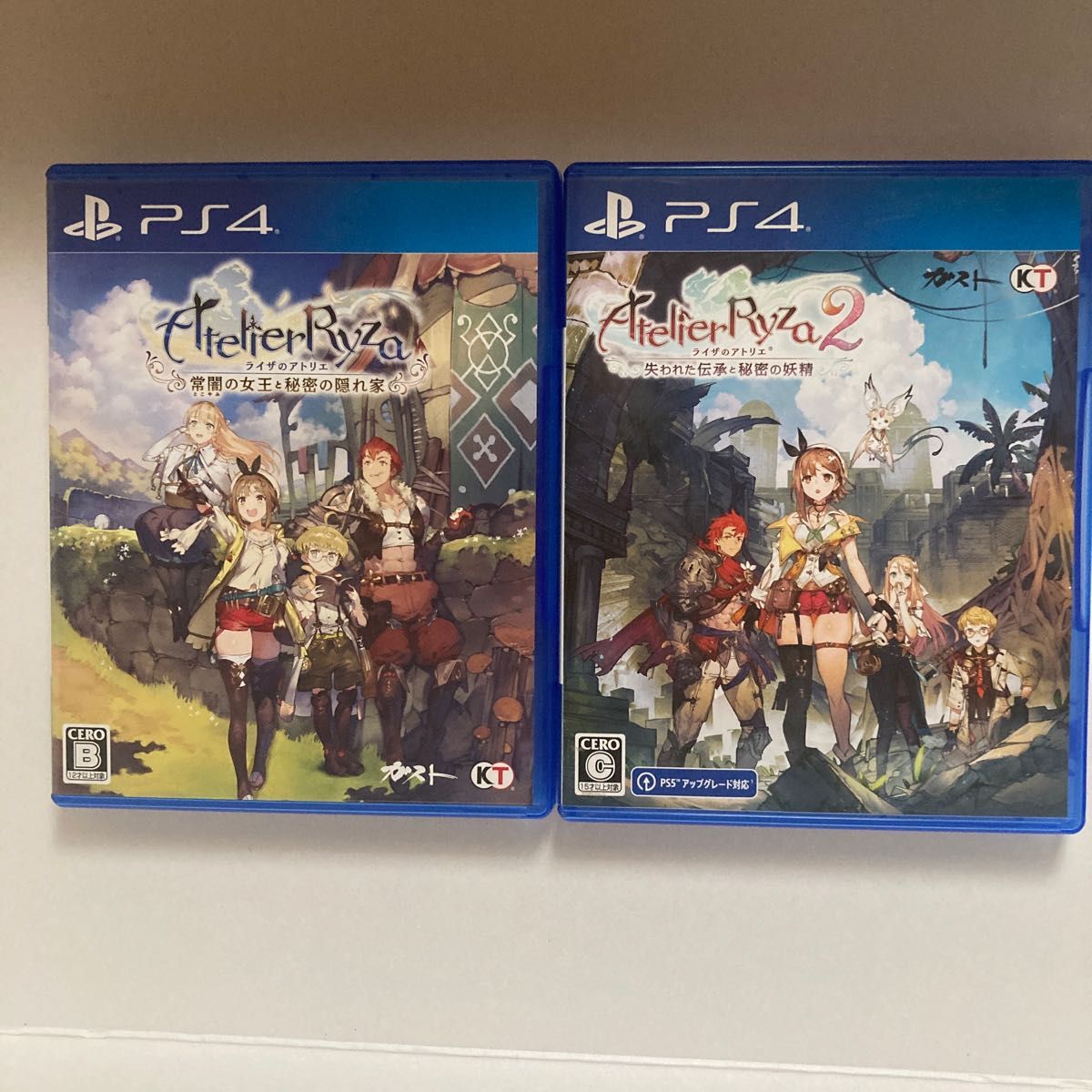 納得できる割引 2本セット PS4 ライザのアトリエ1&2 動作確認済 連動
