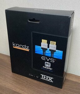 【THX認証HDMIケーブル】Kordz EVS-HD0300R ＜EVS-R High Speed with Ethernet HDMI cable-3.0m＞【元箱有り】