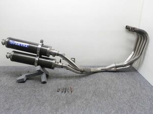 ゼファー400 ZR400C OVER ステン/カーボン フルエキ ◆返品可 ●140サイズ T23025K T05K 320