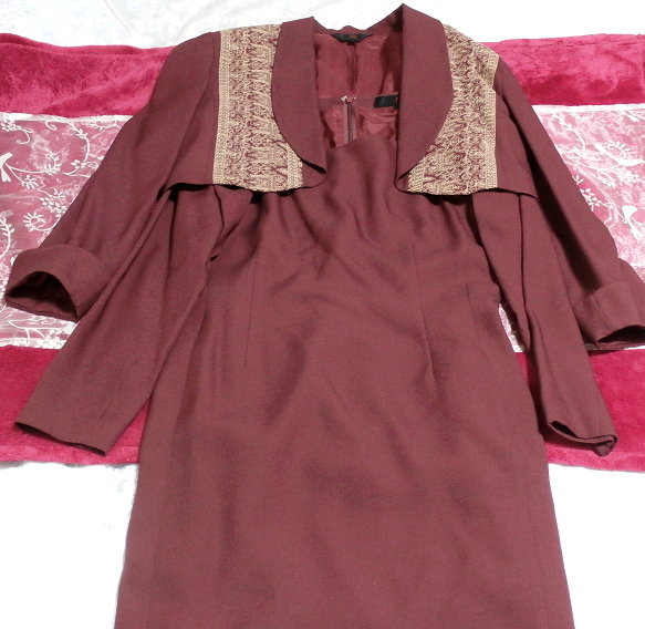 Robe de costume formelle et veste rouge vin rouge violet haori, mode féminine, officiel, costume, ensemble