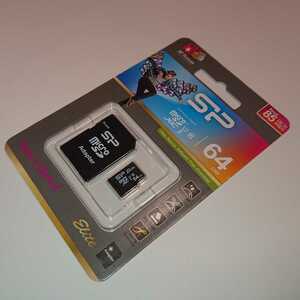 【送料無料】【新品未開封】　シリコンパワー　超高速　Micro SDXCカード　64GB　クラス10　UHS-I　85MB/s　エリート　正規品