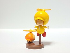 美品 黄プロペラキノピオ + プロペラキノコ スーパーマリオ チョコエッグ フィギュア レア