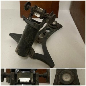 希少 戦前 戦中 1940年代 木箱入 計器 その５ 方位角ミラー 方位測定器 骨董品 古美術品　オブジェ　インテリア　アンティーク