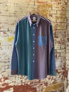 BROOKS BROTHERS CRAZY PATTERN PLAID B.D.SHIRT ブルックスブラザーズ クレイジーパターン チェックシャツ ボタンダウンシャツ アメトラ