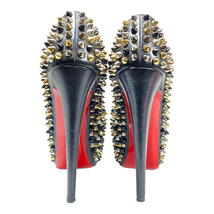 Christian Louboutin クリスチャン ルブタン パンプス ハイヒール 厚底 スパイク スタッズ レザー ブラック [サイズ 34 1/2(約21.5cm)]_画像6