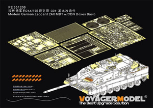 ボイジャーモデル PE351206 1/35 現用ドイツ レオパルト2A6 主力戦車 CDNボックス付 ベーシック(RFM 5076用)