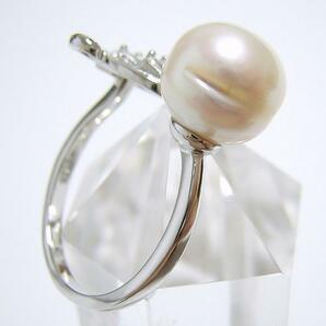 送料無料 『淡水真珠』 パール 白鳥 スワン デザインリング 指輪の画像4