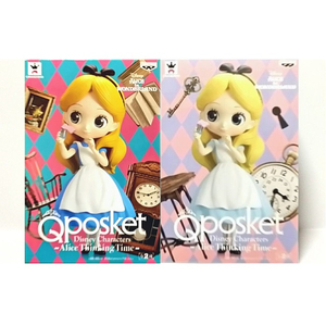 Qposket Q Posket Disney Characters Alice Thinking Time 全2種セット キューポスケット ディズニーキャラクターズ アリス フィギュア