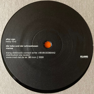 【GERMANY / 12inch】 ALTER EGO / Betty Ford 【KLANG 38】