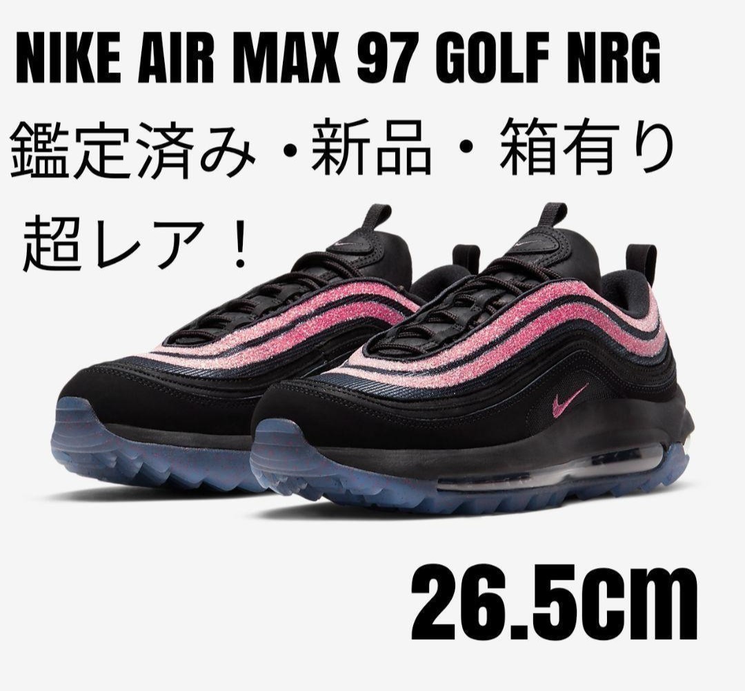 新品超レア】ナイキNIKEエアマックス97Golf/26.5cmブラックピンク-