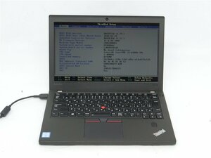 中古　Lenovo　X270　CORE6世代i5　6300U 2.4GHZ 　メモリ8GB　　ノートパソコン　BIOSまで表示　　　　詳細不明　　ジャンク扱い 　