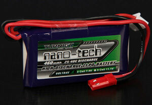 ☆Turnigy nano-tech リポ リチウムポリマーバッテリー460mAh 2S 7.4V☆25C-40C