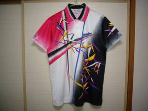 Nittaku Япония настольный теннис акционерное общество рубашка белый чёрный розовый M размер 