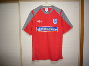 アンブロ イングランド代表ユニフォームシャツ赤 Sサイズ