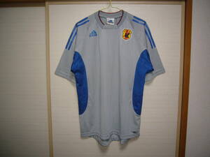 アディダス00-01年日本代表ユニフォームシャツ グレー Lサイズ