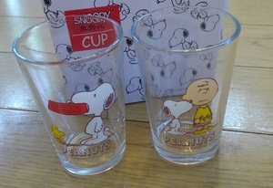 Snoopy スヌーピーグラス　2個セット　①　管理番号20240502