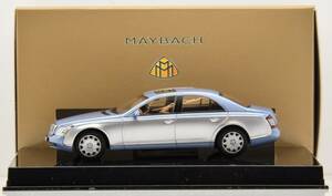 【未使用!】Ж AUTOart 1/43 Maybach 57 2002 Blue Silver Daimler Mercedes Benz 美品! Ж マイバッハ 57 62 Daimler メルセデス ベンツ