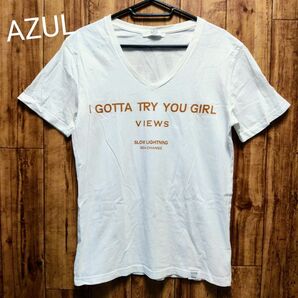AZUL by MOUSSY アズールバイマウジー 半袖 Tシャツ 白 ホワイト
