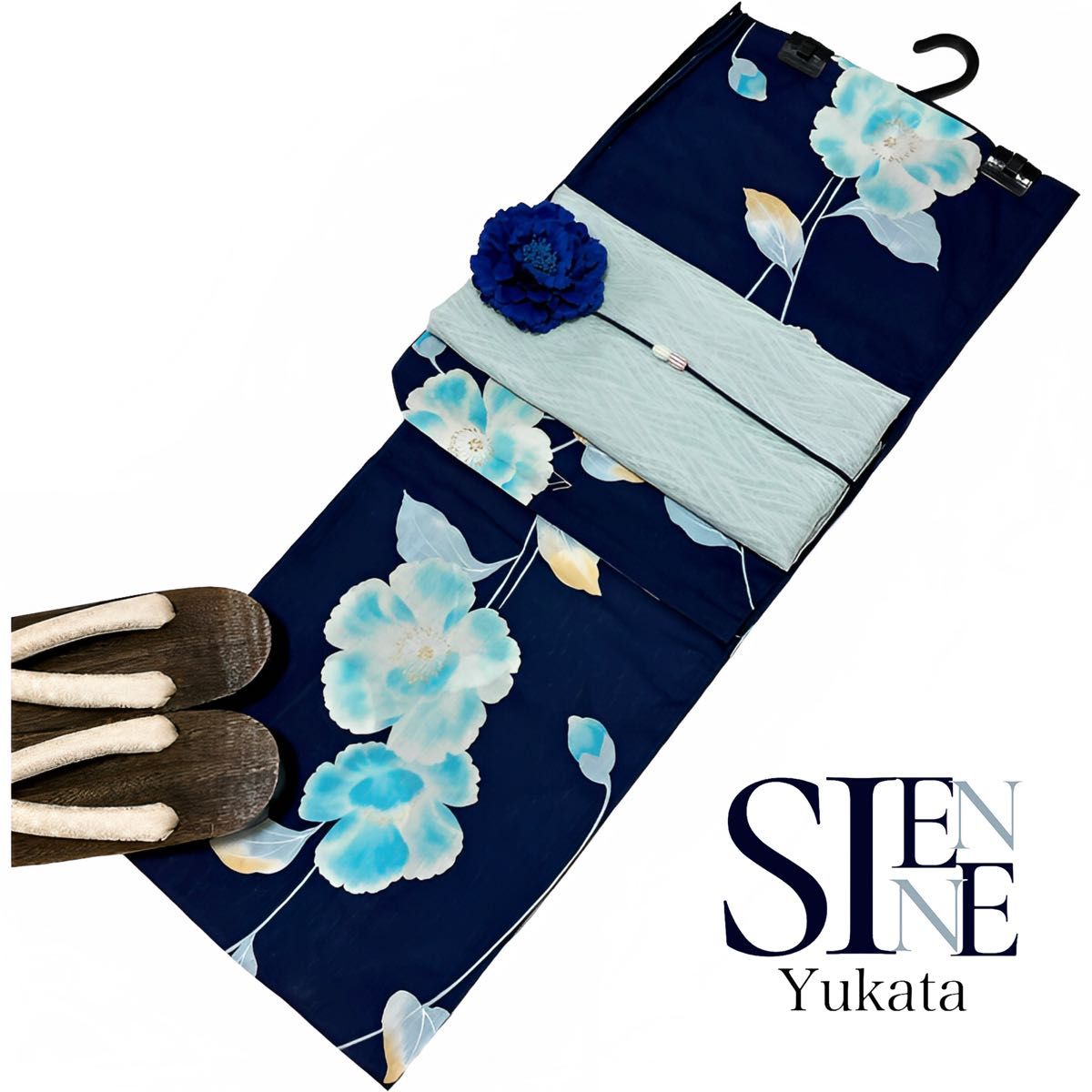 下駄なし 浴衣ジェンヌ 最新作 レース浴衣 小花 刺繍レース グレー