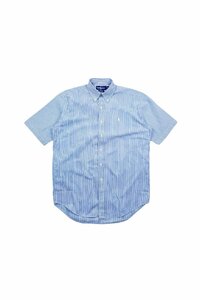 90‘s Ralph Lauren BLAKE stripe shirt ラルフローレン BD半袖シャツ ボタンダウン ストライプ ヴィンテージ