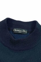Christian Dior black pattern knit クリスチャンディオール ニット セーター ヴィンテージ_画像3