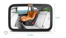 y062705k SMART ELF 車用 ベビーミラー 車 前向き ベビーミラー インサイトミラー 車 チャイルドシート ミラー 後部座席 鏡 取付簡単 _画像3