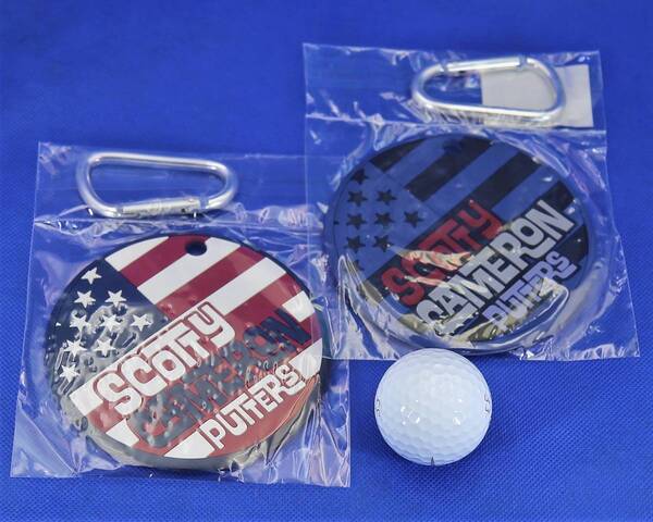 【未開封品2個セット】★スコッティキャメロン★USA星条旗パッティングディスク兼バッグタグ