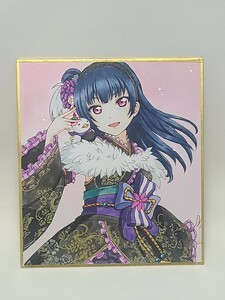 津島善子（ヨハネ）手描きイラスト　ミニ色紙　同人　ラブライブ！サンシャイン!!　グッズ　おせち編　覚醒後　アニメ　ゲーム　アプリ