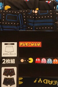 即決 パックマン 2枚組ボクサーブリーフ【LL】新品タグ付き PAC-MAN ファミコン パンツ 2L